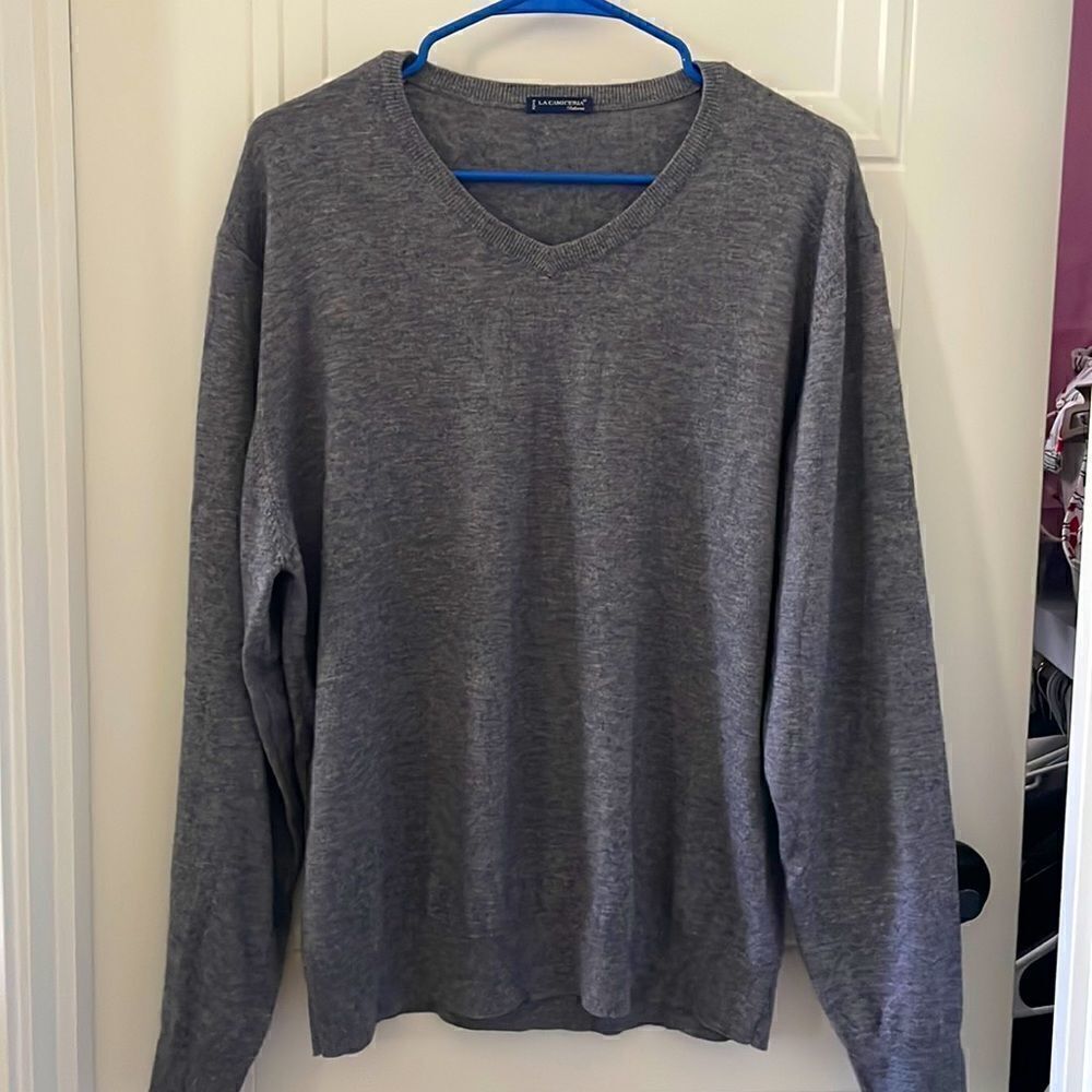 La Camiceria Italian Made V-neck Sweater